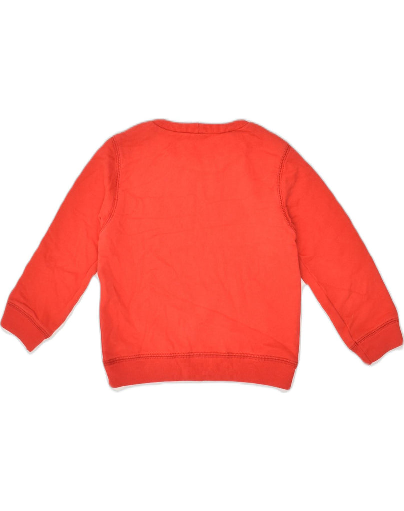 BENETTON Boys Graphic Sweatshirt Jumper 3-4 Years 2XS Red Cotton | Vintage Benetton | Thrift | Second-Hand Benetton | Used Clothing | Messina Hembry 