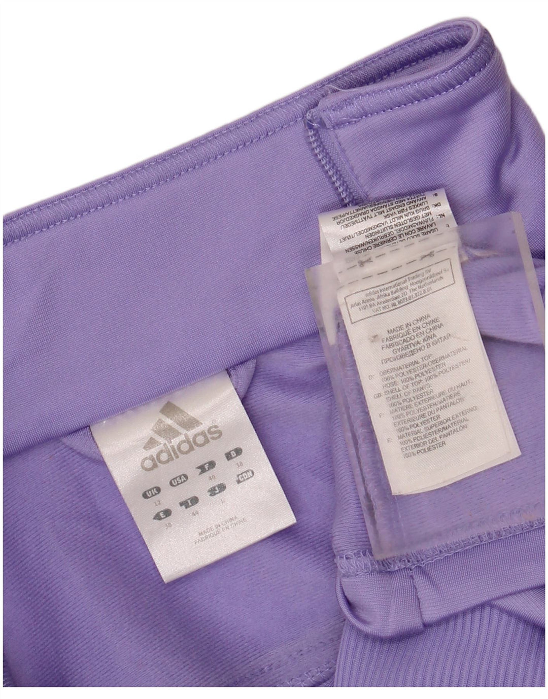 ADIDAS Womens Tracksuit Top Jacket UK 12 Medium  Purple Polyester