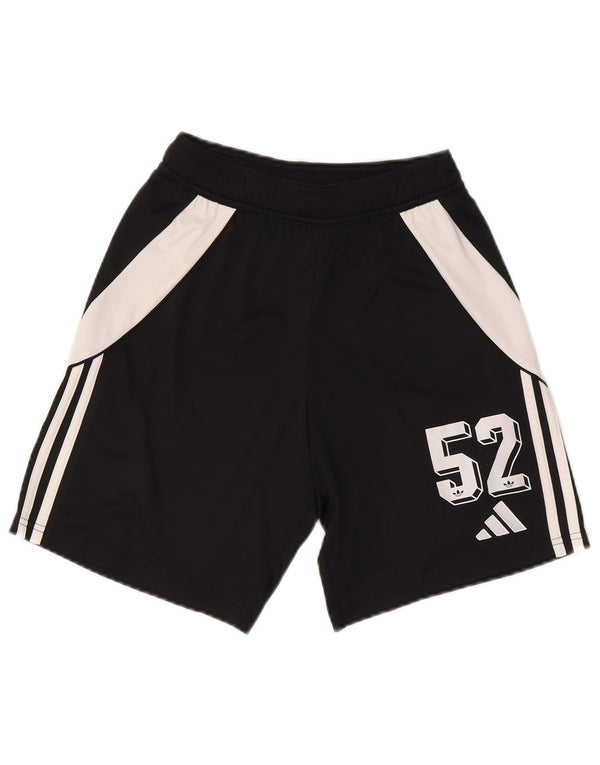 Adidas Mens Aeroready Graphic Sport Shorts Small Black Colourblock