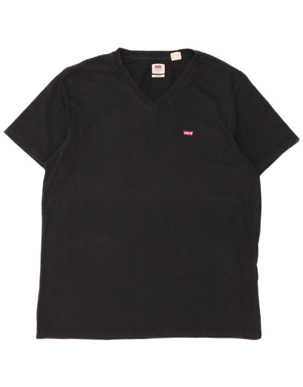 Levi's Mens Standard T-Shirt Top Large Black Cotton