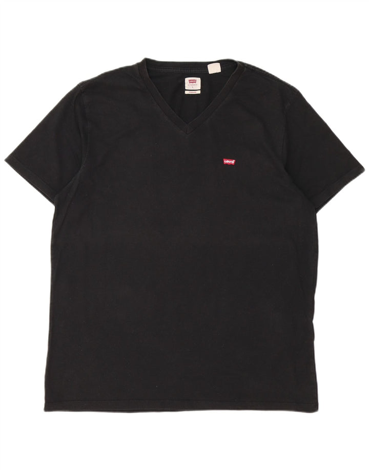 Levi's Mens Standard T-Shirt Top Large Black Cotton