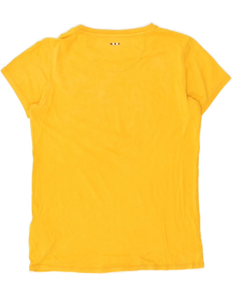 NAPAPIJRI Boys Graphic T-Shirt Top 9-10 Years Yellow Cotton | Vintage Napapijri | Thrift | Second-Hand Napapijri | Used Clothing | Messina Hembry 