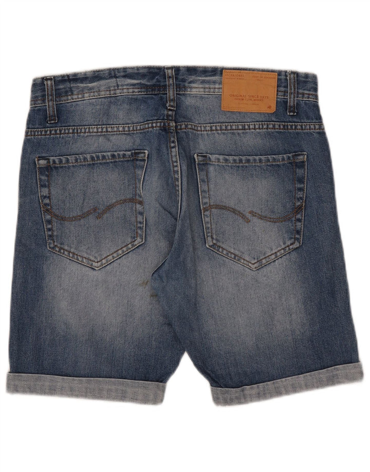 Jack & Jones Mens Denim Shorts Small W30 Blue Cotton