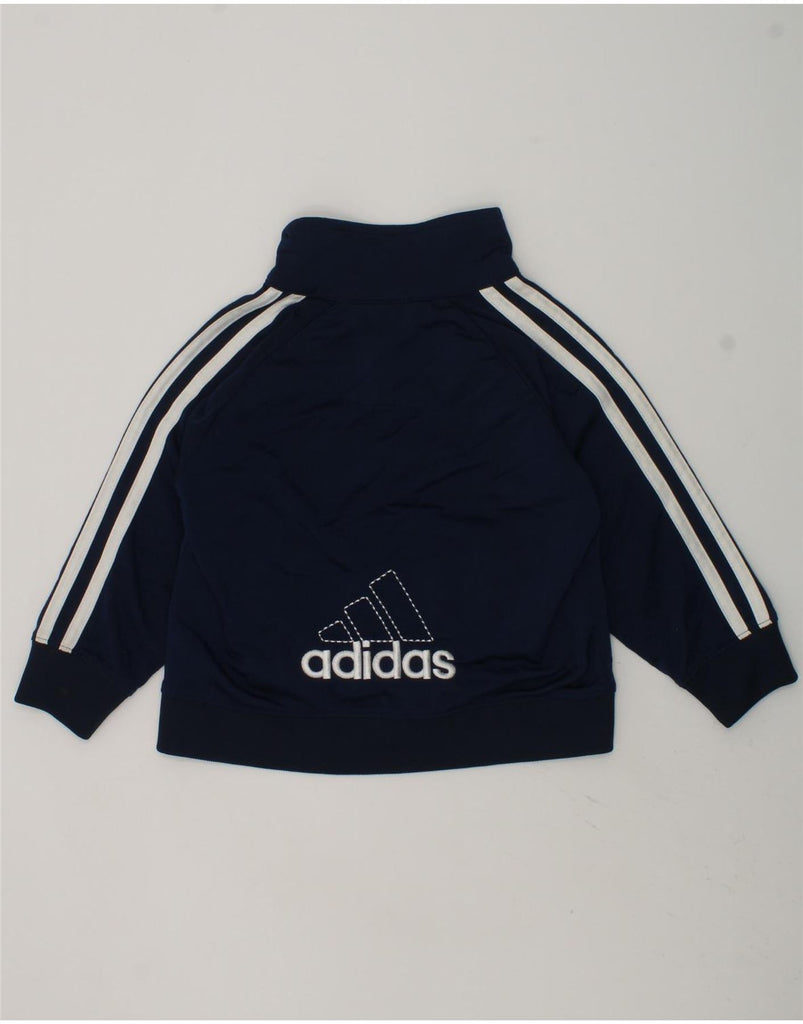 ADIDAS Baby Boys Tracksuit Top Jacket 18-24 Months Navy Blue Polyester | Vintage Adidas | Thrift | Second-Hand Adidas | Used Clothing | Messina Hembry 