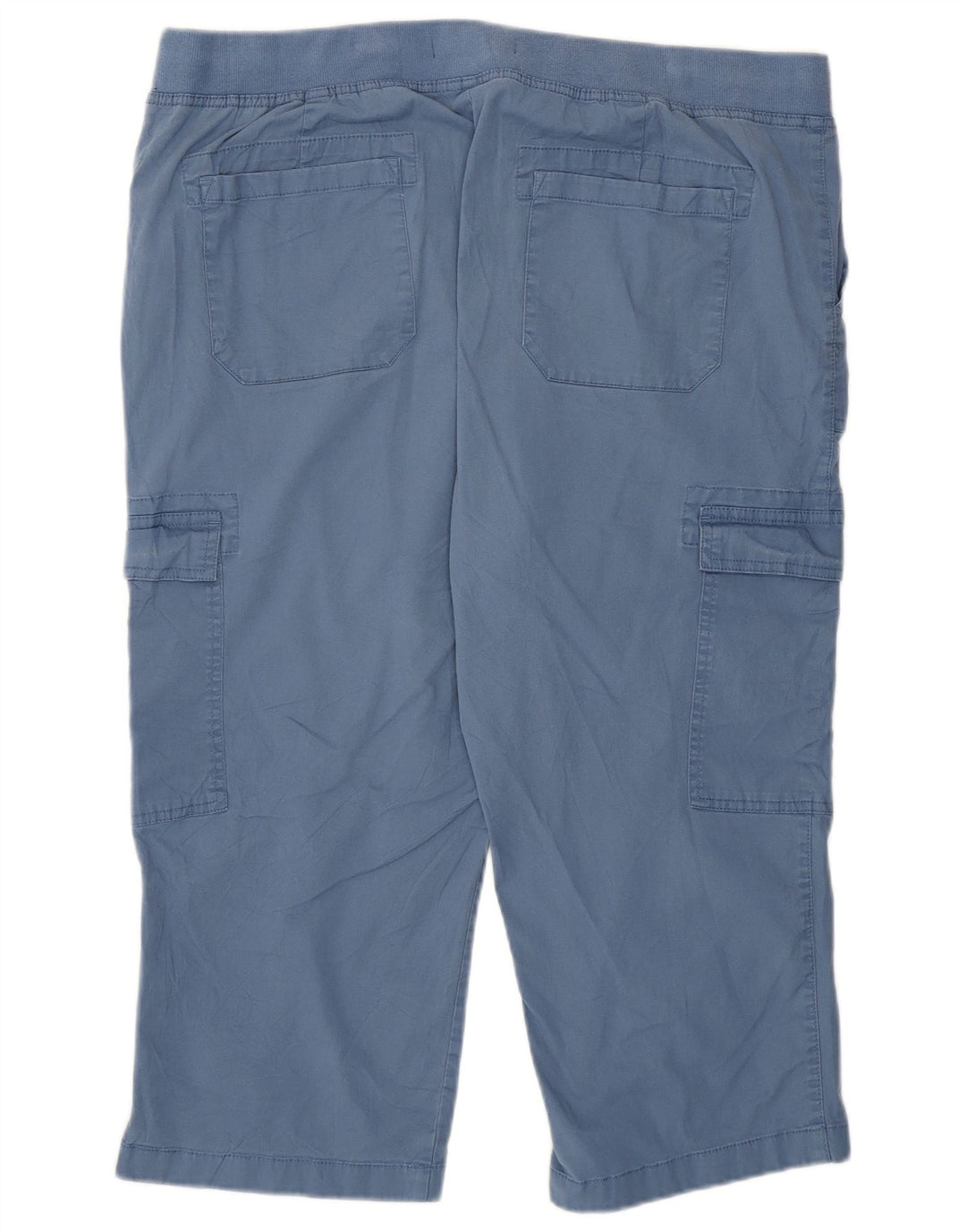 Chaps Womens Capri Tracksuit Trousers UK 18 XL Blue Cotton