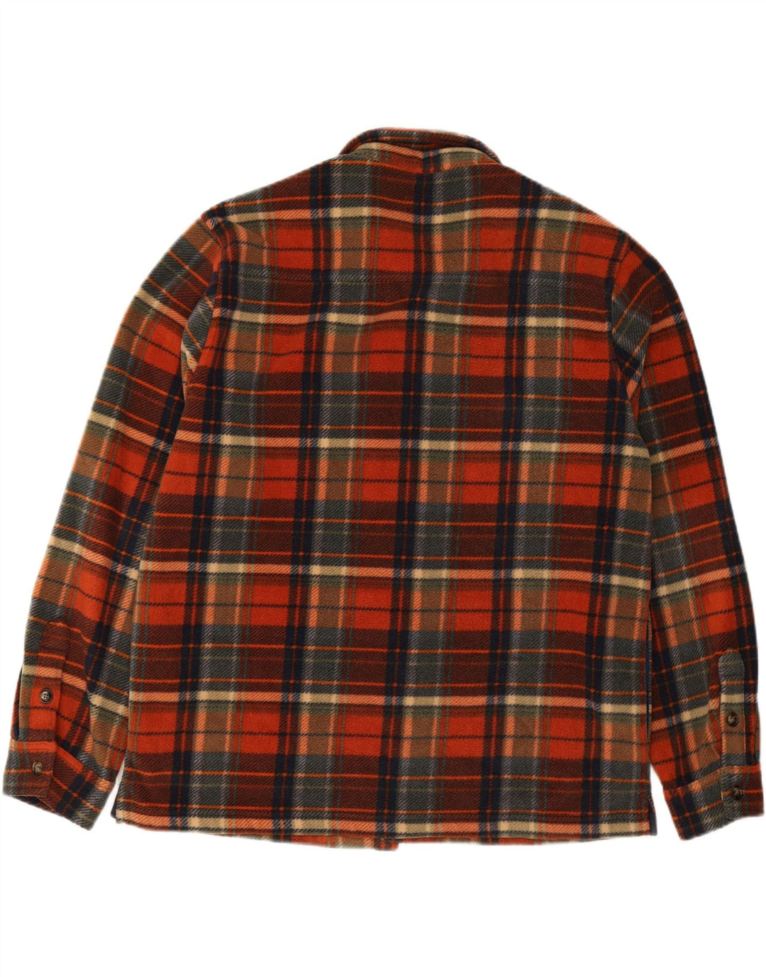 WALBUSCH Mens Regular Fit Fleece Shirt Size 43/44 XL Multicoloured Check Vintage Walbusch and Second-Hand Walbusch from Messina Hembry 