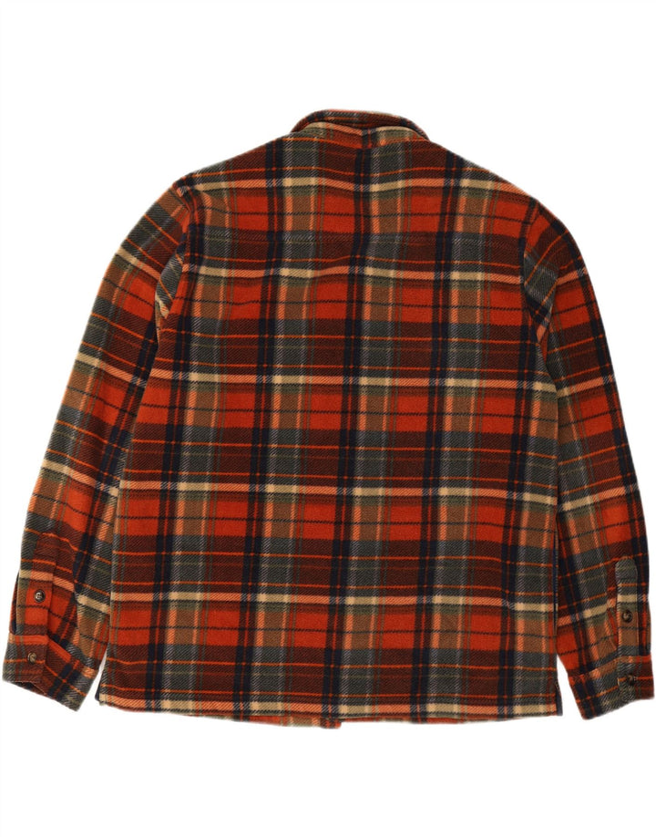 WALBUSCH Mens Regular Fit Fleece Shirt Size 43/44 XL Multicoloured Check Vintage Walbusch and Second-Hand Walbusch from Messina Hembry 
