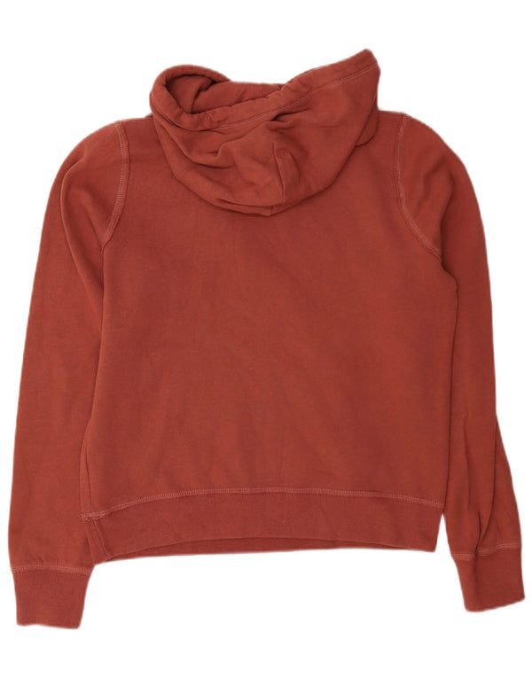 Abercrombie & Fitch Womens Graphic Hoodie Jumper UK 10 Small Pink Cotton