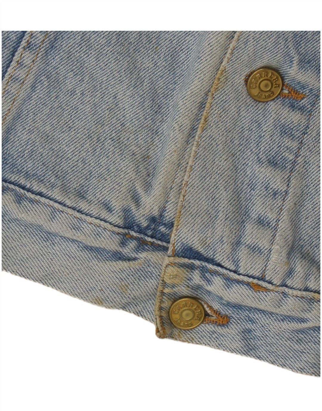 Carrera Mens Denim Gilet UK 14 Medium Blue Cotton
