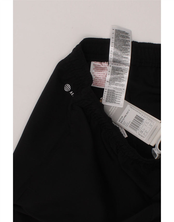 ADIDAS Boys Aeroready Tracksuit Trousers 13-14 Years  Black Polyester Vintage Adidas and Second-Hand Adidas from Messina Hembry 