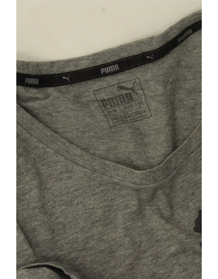 Puma Mens Graphic T-Shirt Top Large Grey