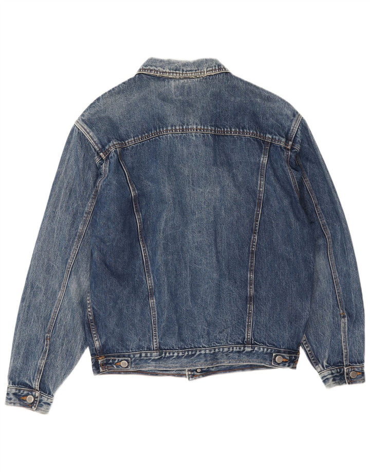 Part Two Mens Denim Jacket UK 42 XL Blue Cotton