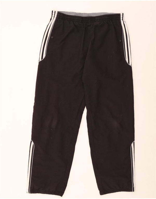 ADIDAS Mens Tracksuit Trousers Large  Black Polyester