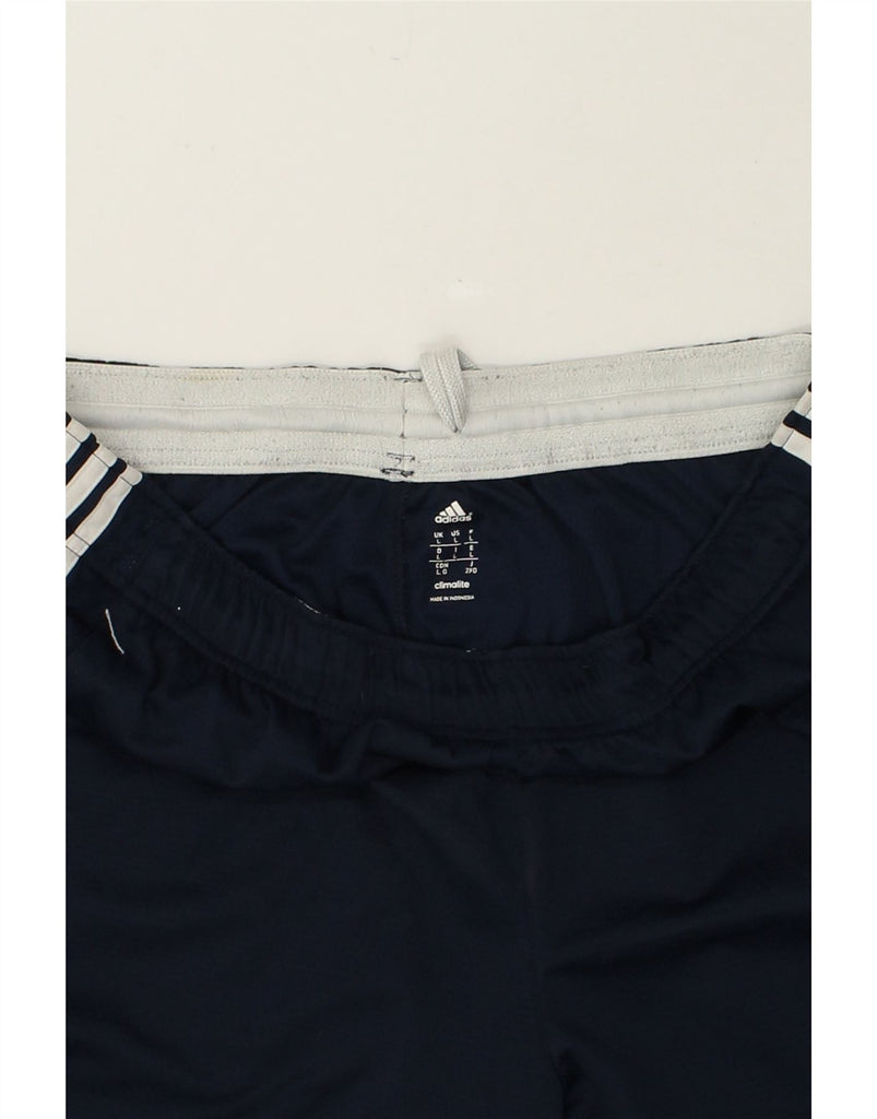 ADIDAS Mens Climalite Sport Shorts Large Navy Blue Polyester | Vintage Adidas | Thrift | Second-Hand Adidas | Used Clothing | Messina Hembry 