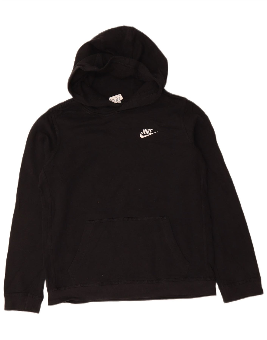 NIKE Boys Hoodie Jumper 13-14 Years XL Black Cotton