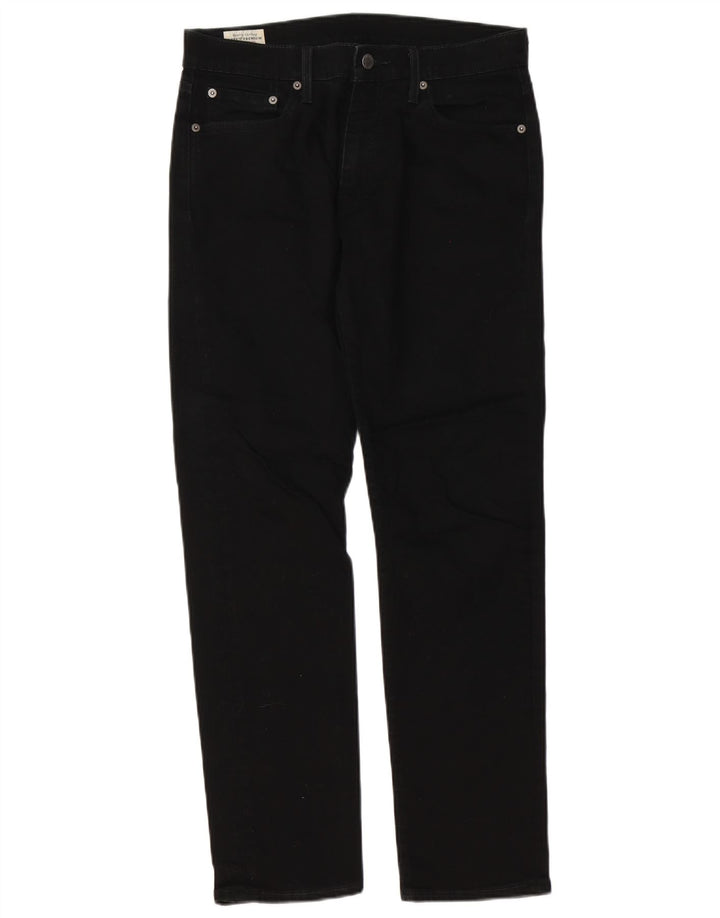 Levi's Mens 502 Tapered Jeans W30 L29 Black Cotton