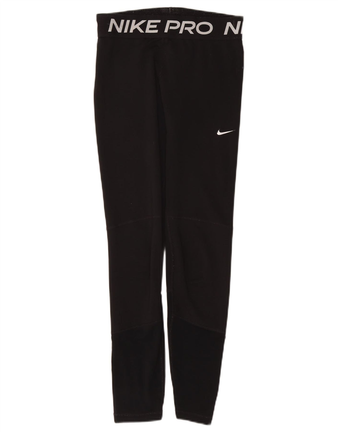 Nike Girls Graphic Leggings 13-14 Years XL Black Polyester