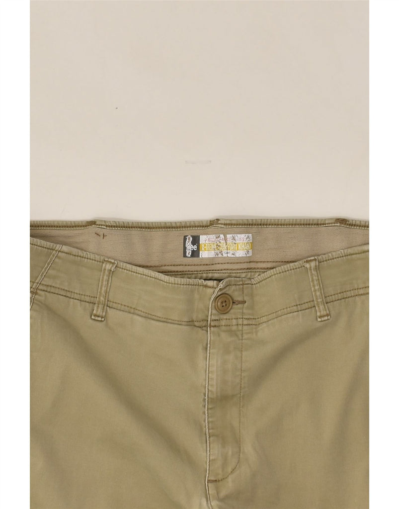 LEE Mens Straight Chino Trousers W38 L29 Khaki Cotton | Vintage Lee | Thrift | Second-Hand Lee | Used Clothing | Messina Hembry 