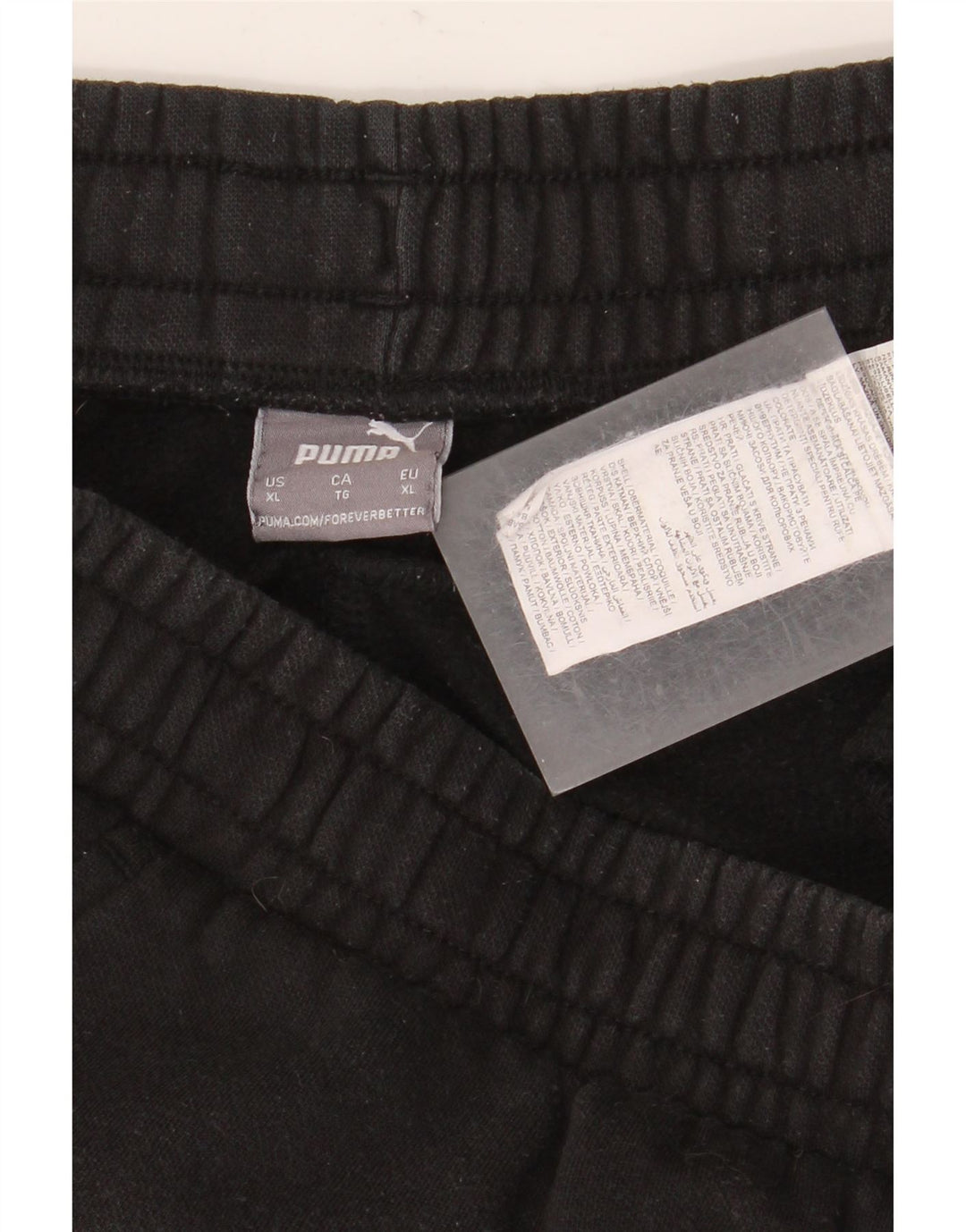 Puma Mens Tracksuit Trousers XL Black Cotton
