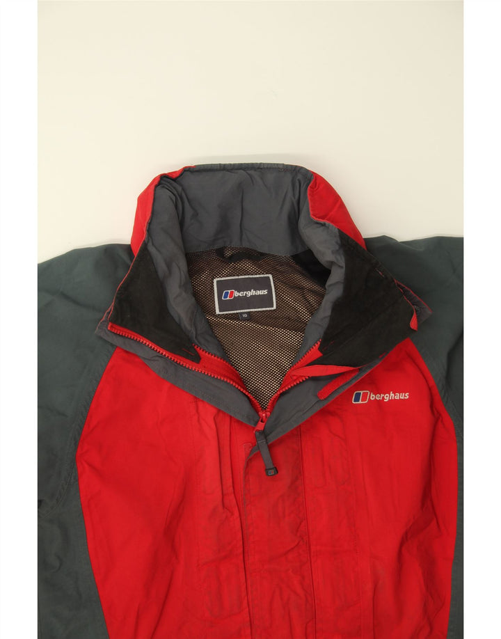 BERGHAUS Womens Windbreaker Jacket UK 10 Small Red Colourblock Nylon Vintage Berghaus and Second-Hand Berghaus from Messina Hembry 