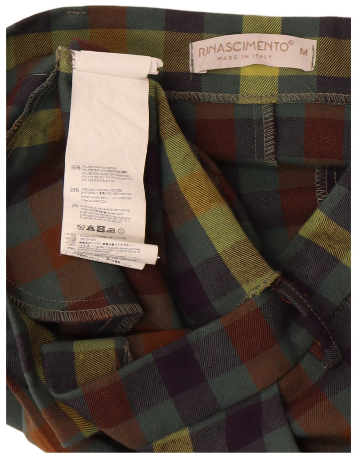 Rinascimento Womens Pleated Mini Skirt Medium W30 Multicoloured Gingham