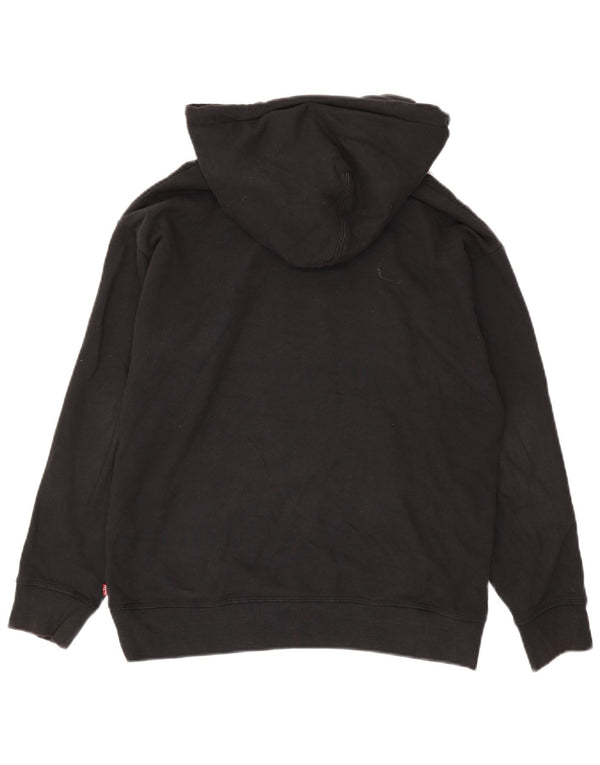Levi's Mens Graphic Oversized Hoodie Jumper Small Black