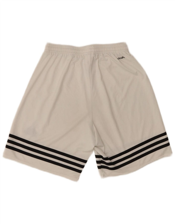 Adidas Mens Climalite Sport Shorts Small White Polyester