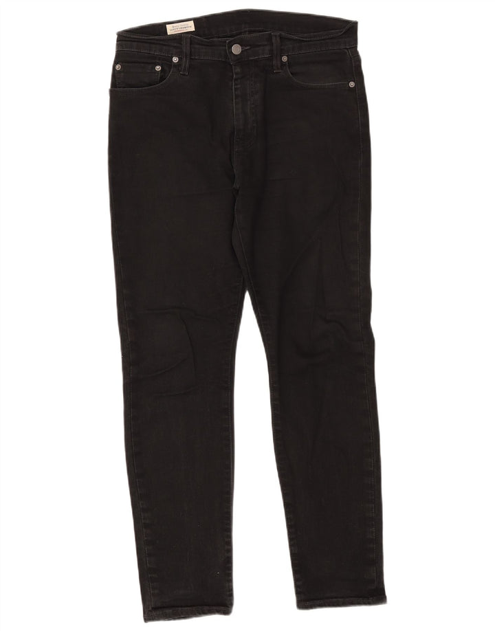 Levi's Mens Slim Jeans W30 L30 Black Cotton