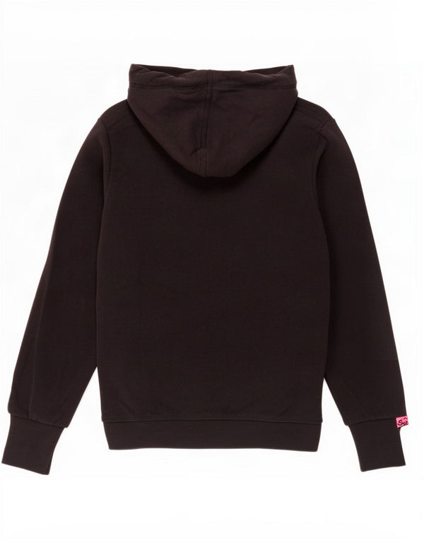 Superdry Mens Graphic Hoodie Jumper Small Black Cotton