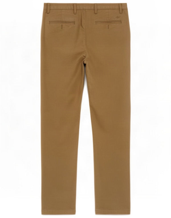 Dockers Mens Slim Chino Trousers W33 L36 Beige Cotton