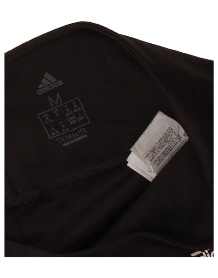 ADIDAS Womens Climalite Leggings UK 12/14 Medium  Black Polyester Vintage Adidas and Second-Hand Adidas from Messina Hembry 