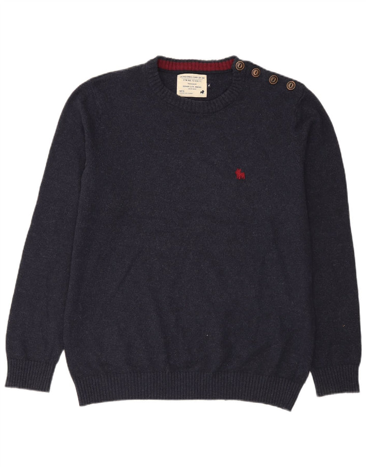 Jack & Jones Mens Crew Neck Jumper Sweater XL Navy Blue