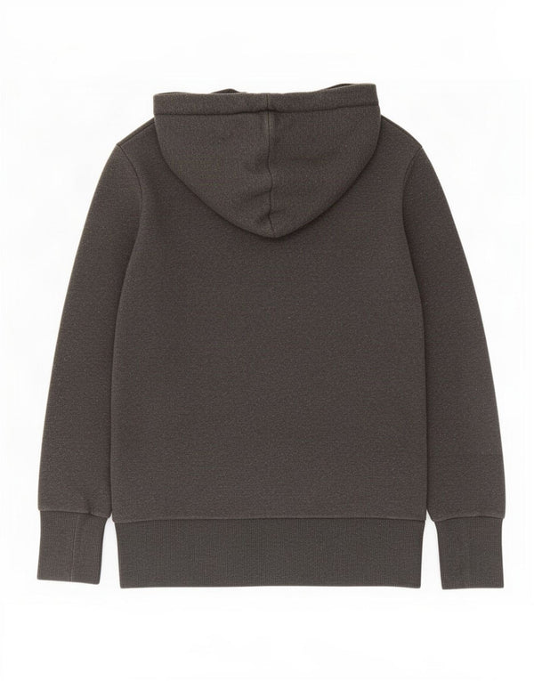 Puma Womens Zip Hoodie Sweater UK 12 Medium Grey Cotton