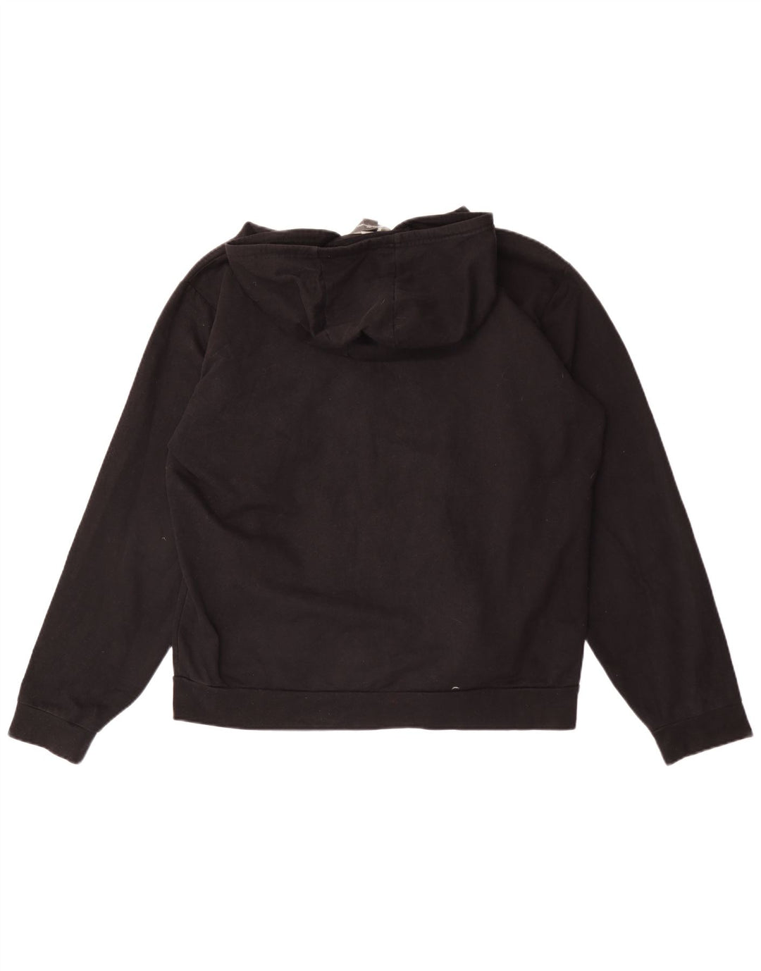 Eddie Bauer Mens Zip Hoodie Sweater Large Black Cotton