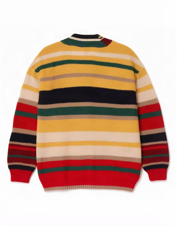 S.Oliver Womens V-Neck Jumper Sweater EU 40 Medium Multicoloured Striped