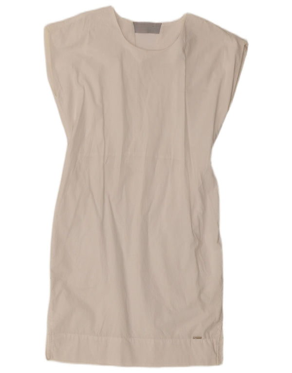 Woolrich Womens Oversized Sleeveless Shift Dress UK 6 XS White