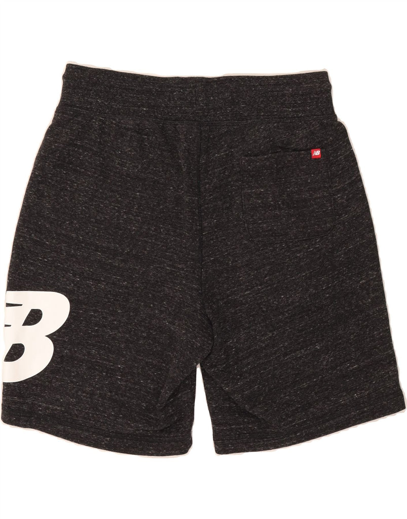 NEW BALANCE Mens Graphic Sport Shorts Large  Grey Flecked Cotton Vintage New Balance and Second-Hand New Balance from Messina Hembry 