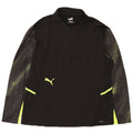 PUMA Womens Zip Neck Pullover Tracksuit Top UK 18 XL Black Striped
