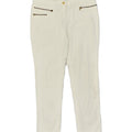 ROCCOBAROCCO Womens Slim Casual Trousers W34 L31  White Cotton | Vintage Roccobarocco | Thrift | Second-Hand Roccobarocco | Used Clothing | Messina Hembry 