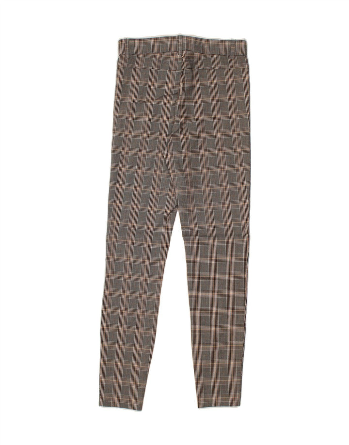 ZARA Womens Slim Casual Trousers Small W26 L27 Grey Check Vintage Zara and Second-Hand Zara from Messina Hembry 