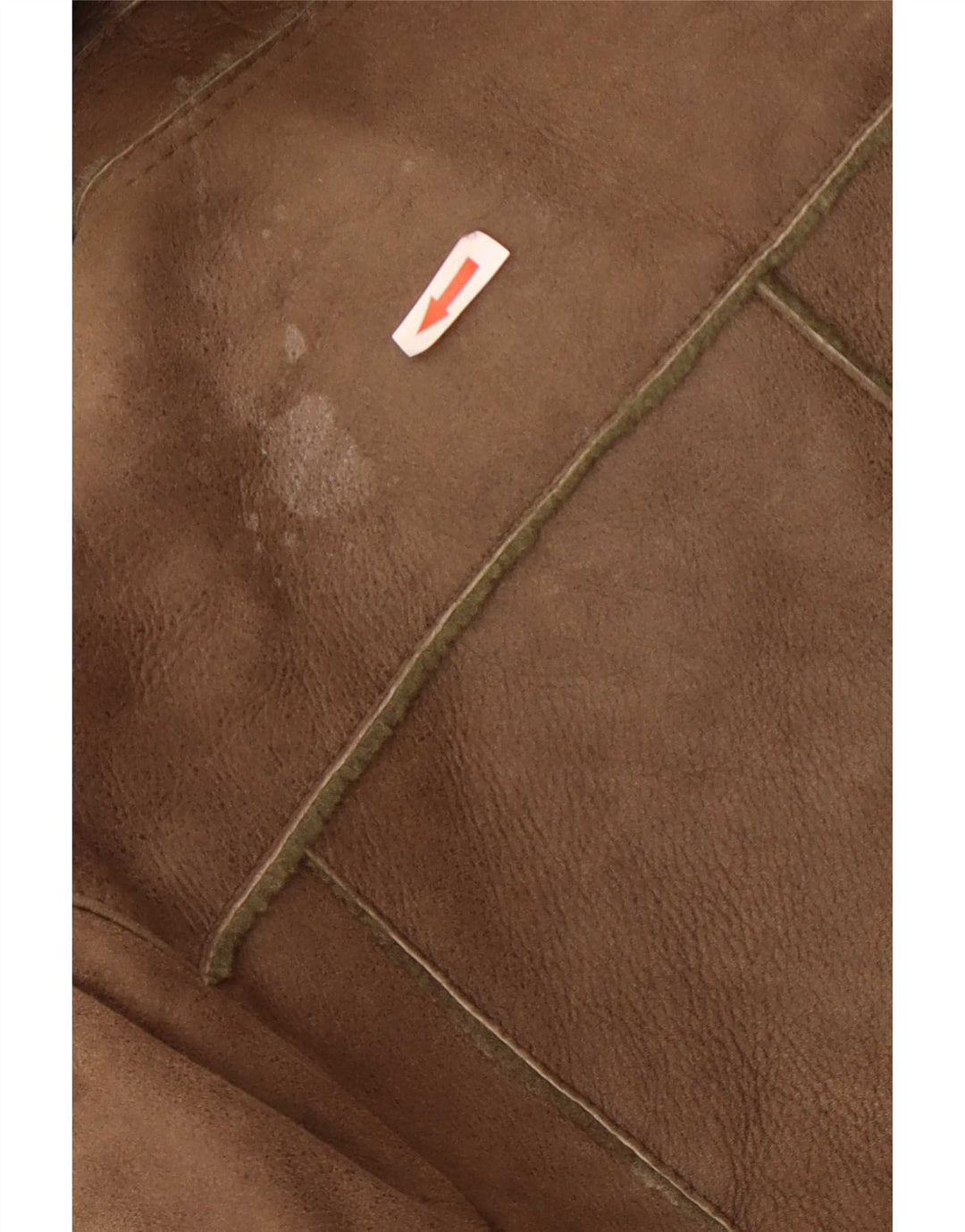 Hide Society Womens Shearling Jacket EU 38 Small Brown Sheepskin