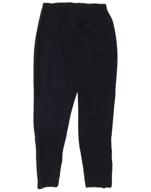 Nike Mens Dri Fit Tracksuit Trousers Medium Navy Blue Colourblock Polyester