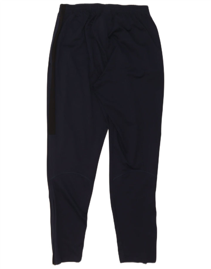 Nike Mens Dri Fit Tracksuit Trousers Medium Navy Blue Colourblock Polyester