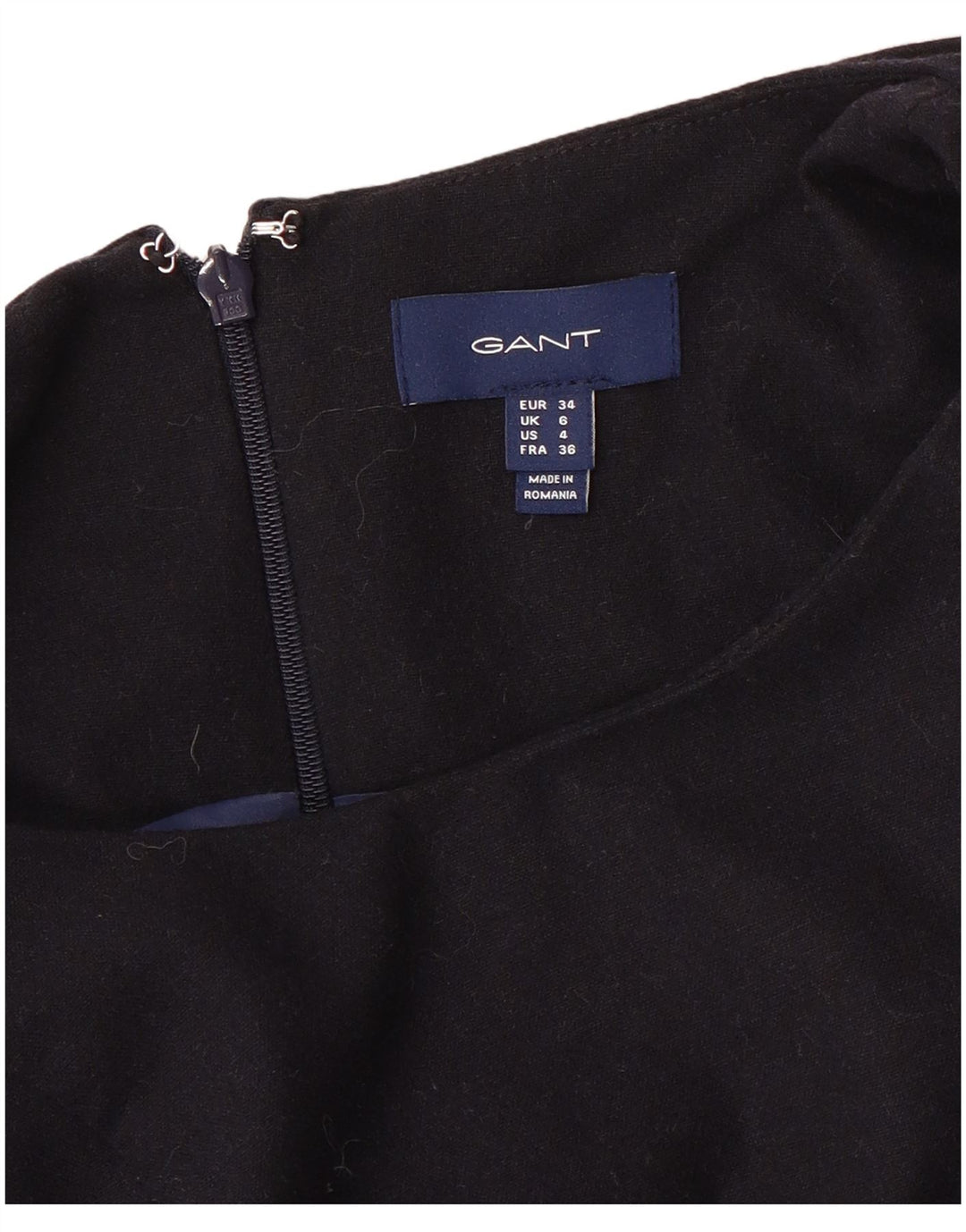 GANT Womens 3/4 Sleeve Blouse Top UK 6 XS Navy Blue