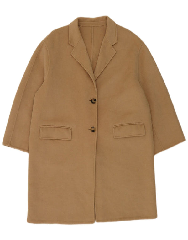 Vintage Womens Overcoat UK 18 XL Beige