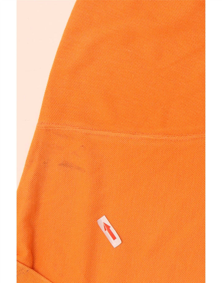 Ball On Mens Polo Shirt Medium Orange Cotton
