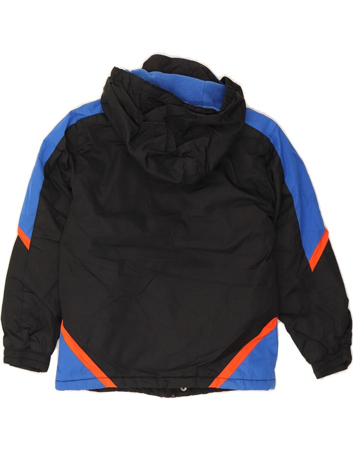 MOUNTAIN WAREHOUSE Boys Windbreaker Jacket 7-8 Years Black Colourblock Vintage Mountain Warehouse and Second-Hand Mountain Warehouse from Messina Hembry 