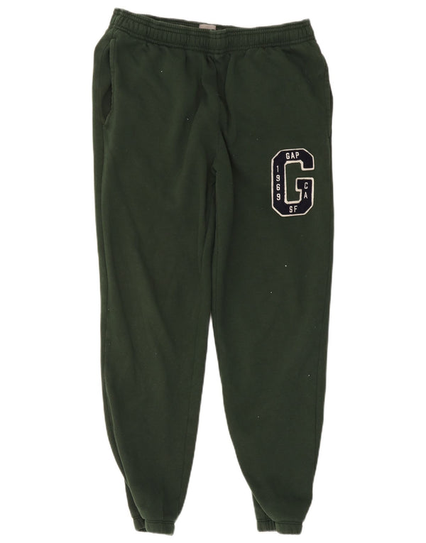 Gap Mens Tracksuit Trousers Joggers Small Green Cotton