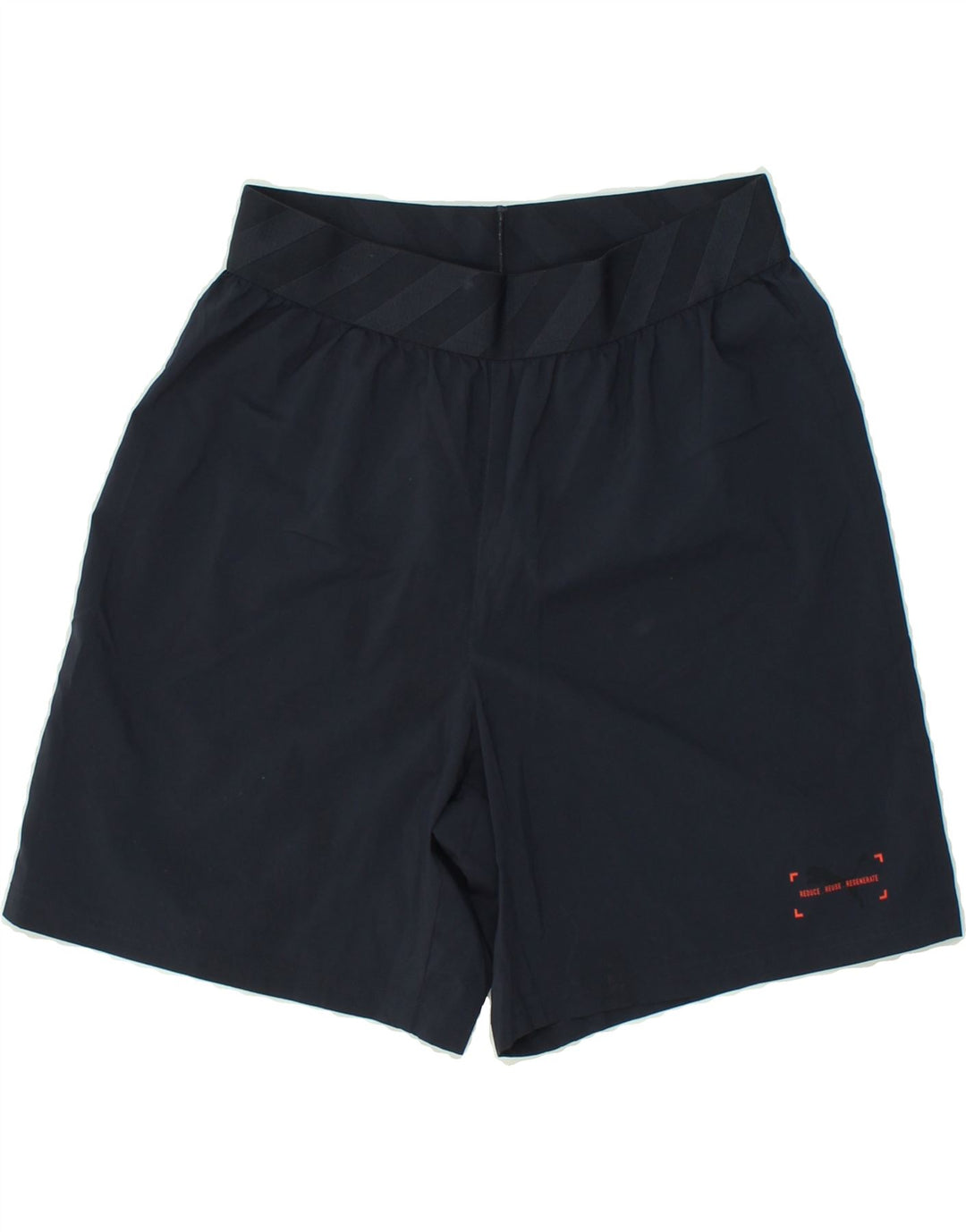 PUMA Mens Graphic Sport Shorts Medium Navy Blue Polyester Vintage Puma and Second-Hand Puma from Messina Hembry 