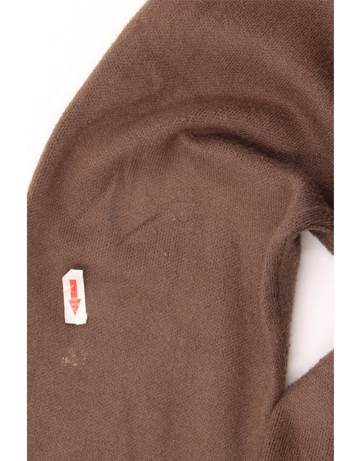 Massimo Dutti Mens Cardigan Sweater Large Brown Viscose